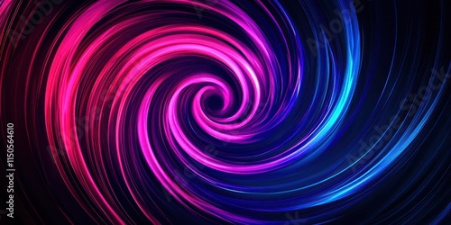 Colorful spiral with pink and blue colors