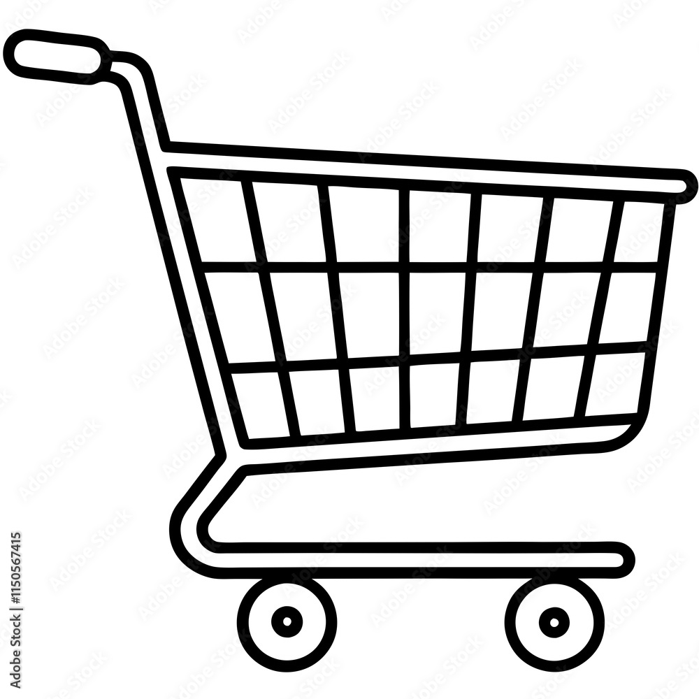 Shopping Cart Vector Art Illustration Shopping Cart Vector Art Illustration