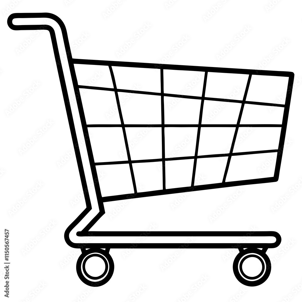Shopping Cart Vector Art Illustration Shopping Cart Vector Art Illustration