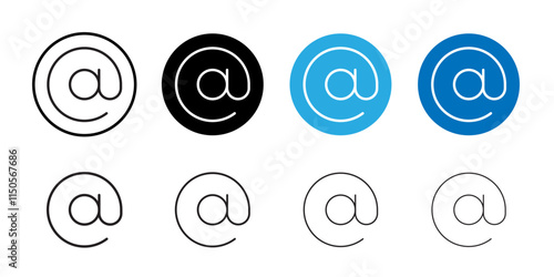 At icon Vector set outline