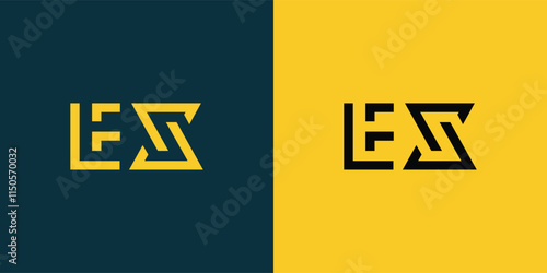 EX abstract  minimalist letters Logo Monogram. It is a minimalist logo, this logo is made by combining two letters