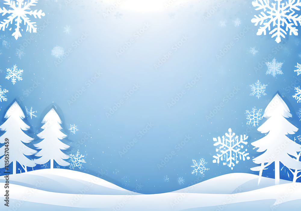 Snow Overlay With Snowfall Snowflakes In A Wide Banner Style Winter Background And Design Elements. Snow Overlay With Snowfall Snowflakes In A Wide Banner Style Winter Background And Design Elements.