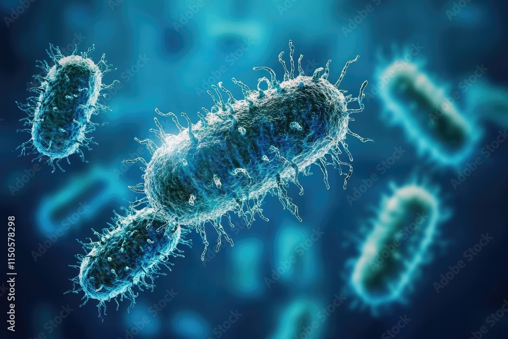 Concept of Antimicrobial Resistance: Illustration of Bacteria and Their Defiance Against Antibiotic Treatment Concept of Antimicrobial Resistance: Illustration of Bacteria and Their Defiance Against Antibiotic Treatment