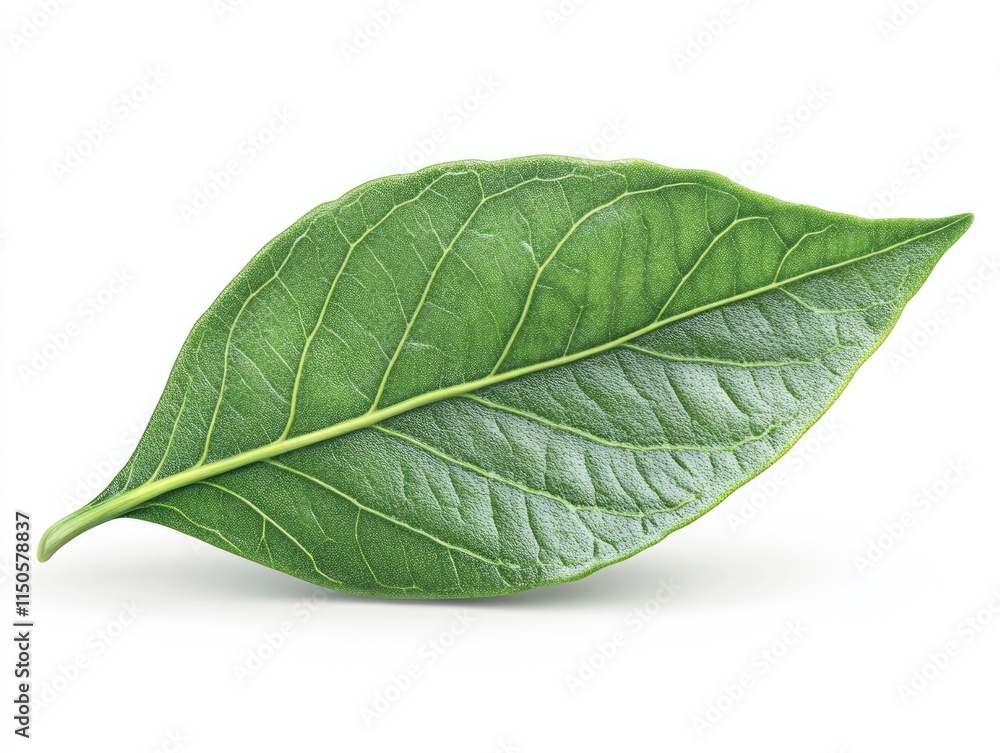Obraz premium Fresh Olive Leaves: Isolated Green Foliage for Culinary and Nutritional Inspiration