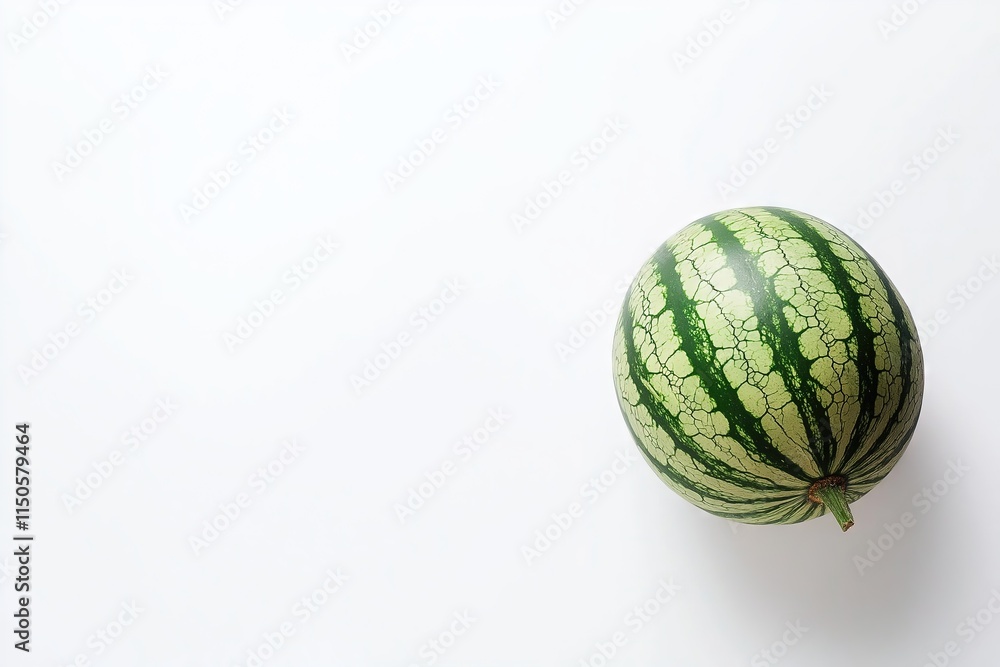 Ripe and Juicy Watermelon on White Background - Space for Text Ripe and Juicy Watermelon on White Background - Space for Text