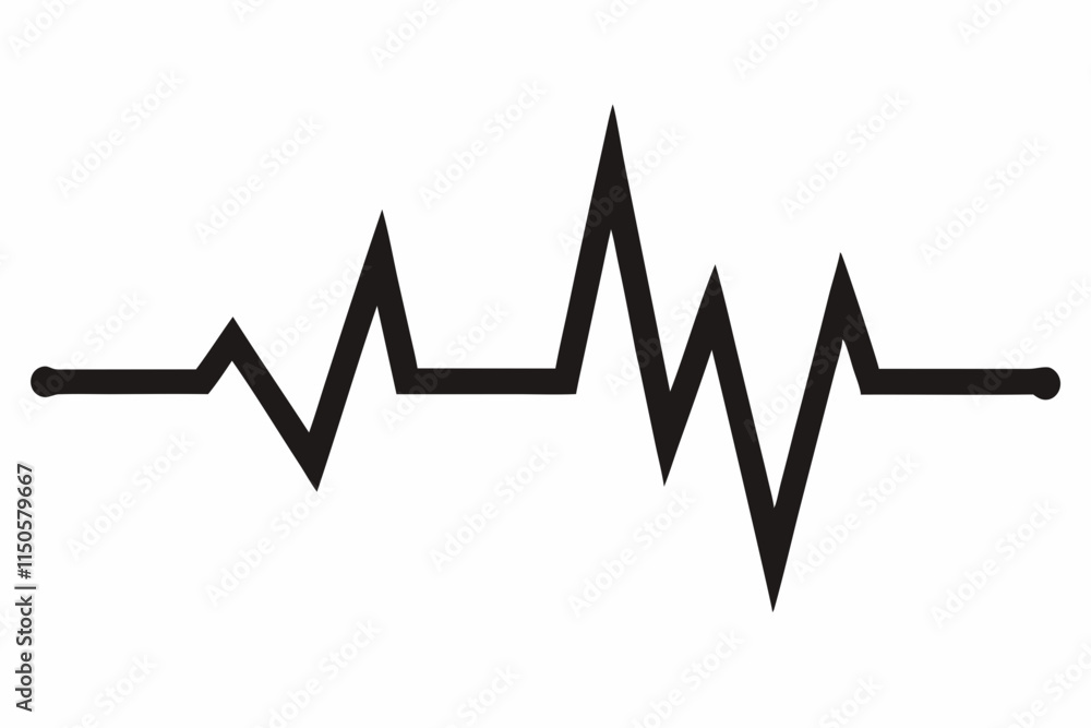 heartbeat silhouette, Heart beat one line, Continuous lines heart beats drawing, Wave pulse. heartbeat silhouette, Heart beat one line, Continuous lines heart beats drawing, Wave pulse.