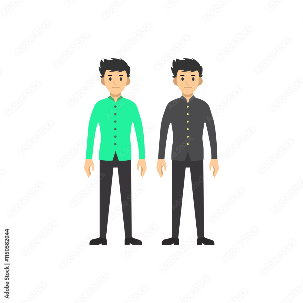 two people character icon two people character icon