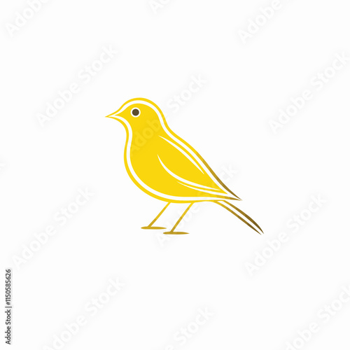 simple canary bird logo