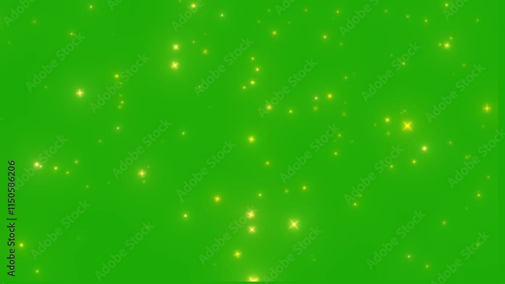 Abstract Twinkles star Particles flow in Background. 4K Twinkling star motion graphics with green screen background. Gold Glitter Trail Particle Moving Awards effect Background Abstract Twinkles star Particles flow in Background. 4K Twinkling star motion graphics with green screen background. Gold Glitter Trail Particle Moving Awards effect Background