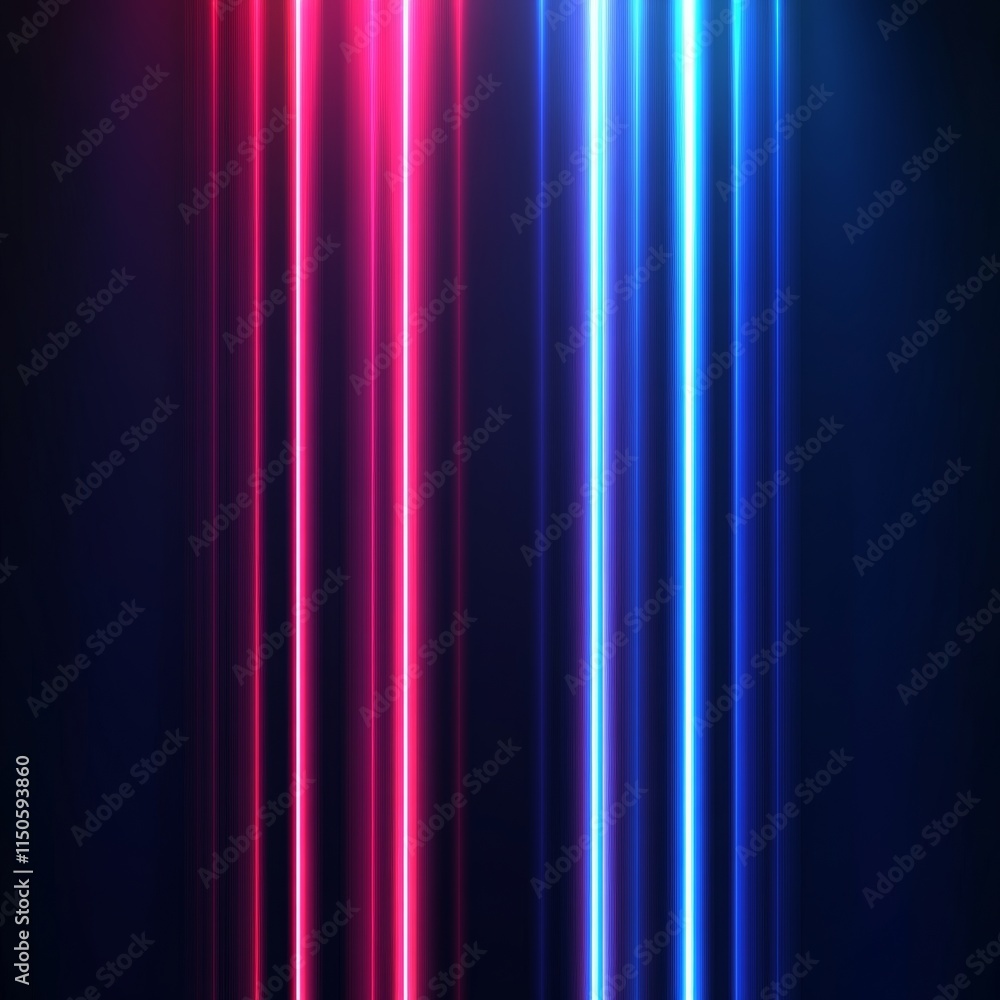Colorful Neon Light Beams Create a Vibrant Atmosphere in a Modern Urban Setting at Night for Events or Artistic Displays Colorful Neon Light Beams Create a Vibrant Atmosphere in a Modern Urban Setting at Night for Events or Artistic Displays