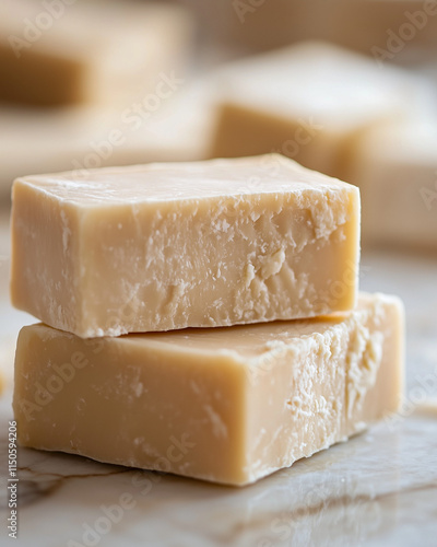 Canadian cheddar with a smooth texture and sharp edges, cozy kitchen setting, warm natural light 