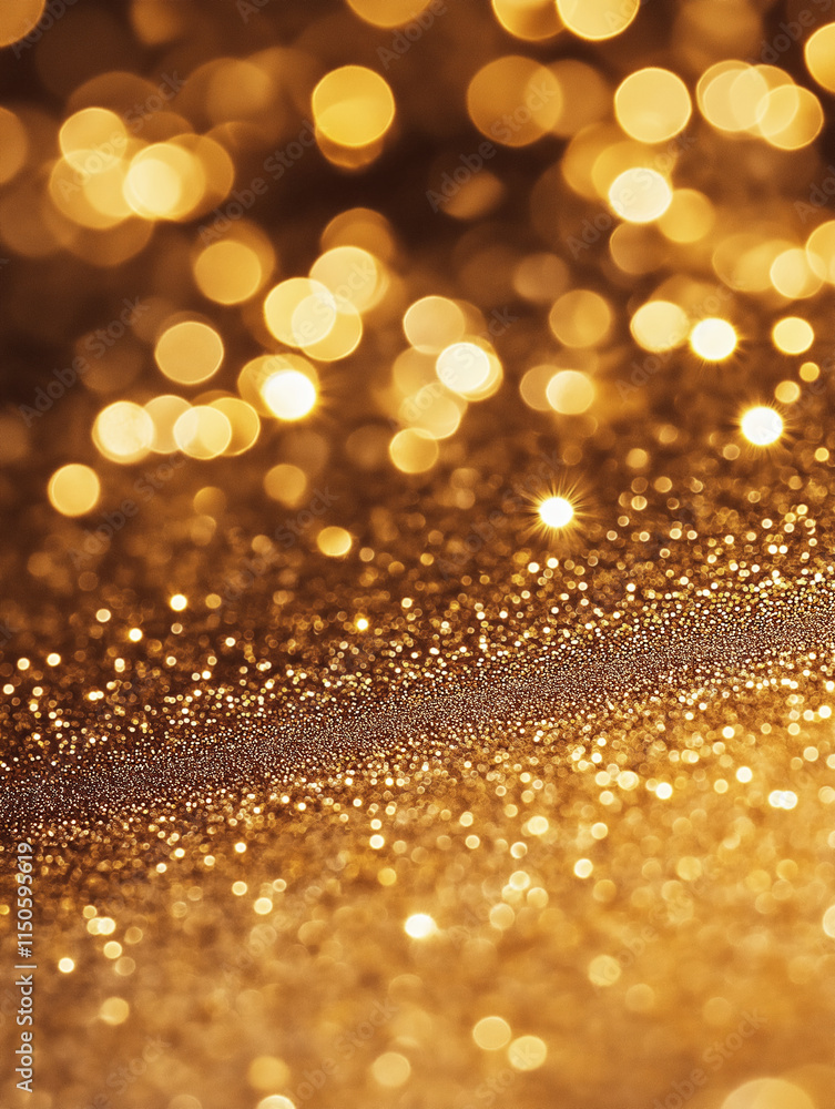Vertical golden glitter bokeh sparkling texture abstract warm background design project Vertical golden glitter bokeh sparkling texture abstract warm background design project