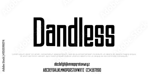 Modern Font. Upper case Number Question Mark, Exclamation Mark, Ampersand Typography urban style condensed fonts for fashion, sport, technology, digital, music, movie, logo design, vector illustration