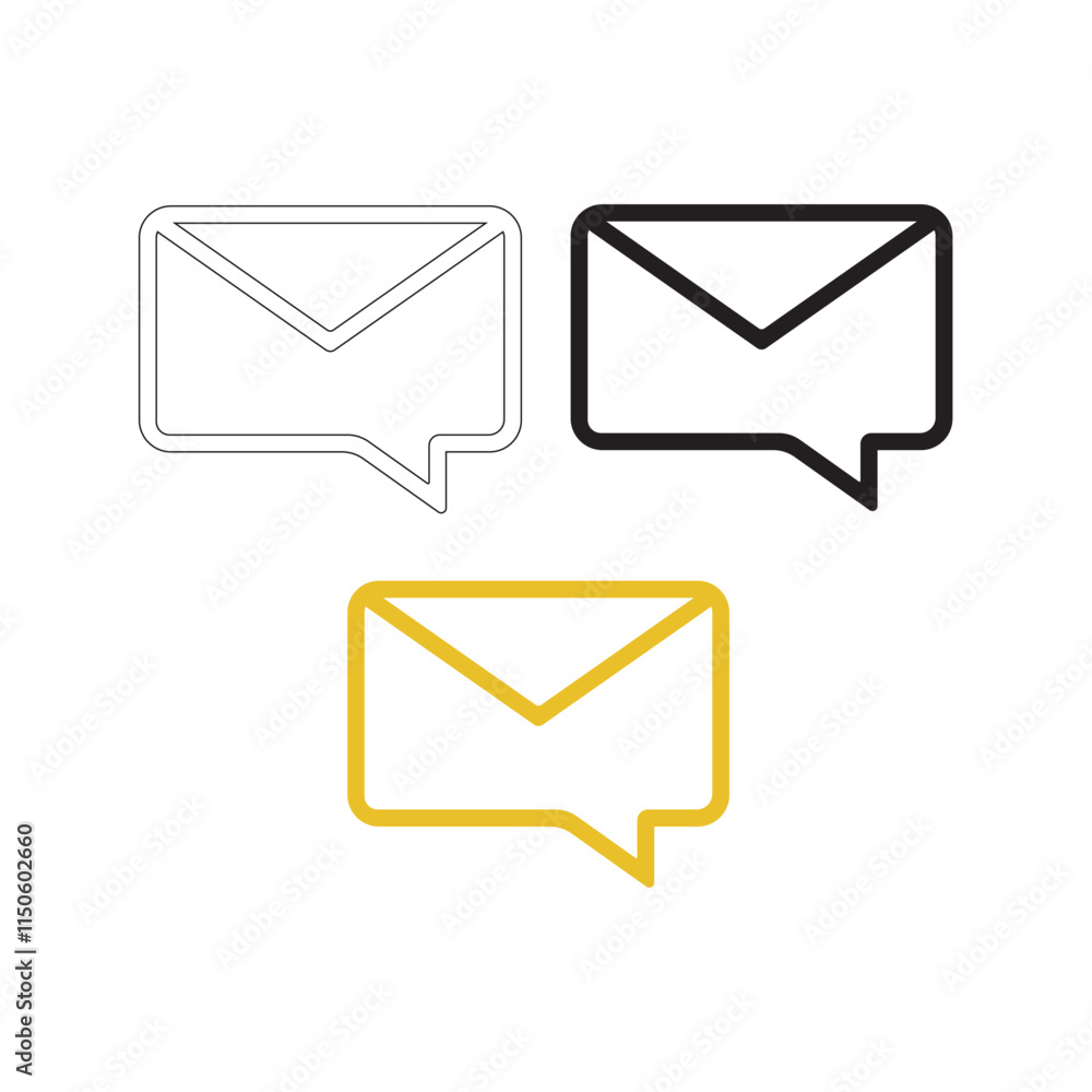 set of mail icons set of mail icons