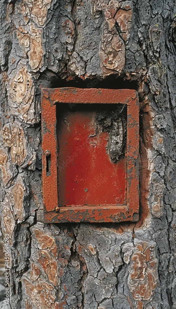 Hidden portal in tree trunk reveals enigmatic underground city beyond the surface world Hidden portal in tree trunk reveals enigmatic underground city beyond the surface world