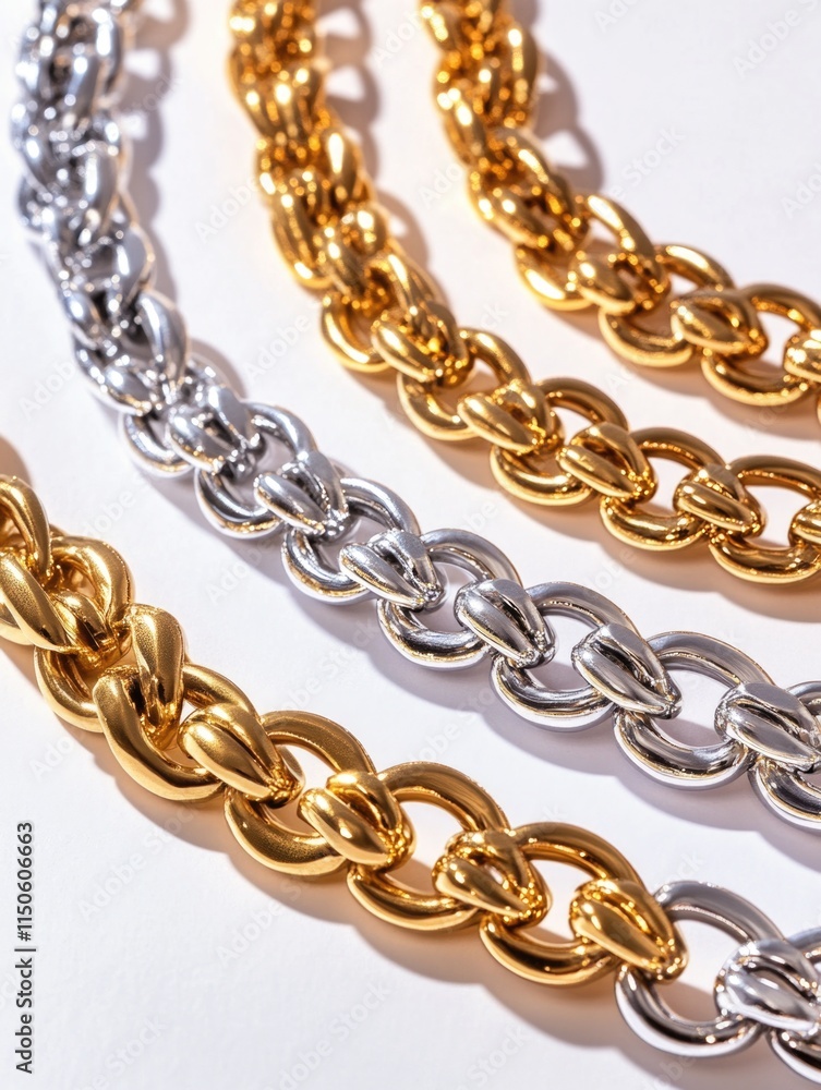 Fototapeta premium Multi-colored chain links