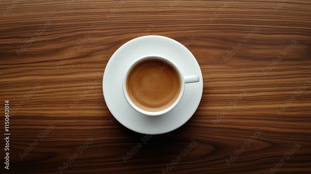 Coffee on Wooden Table Coffee on Wooden Table