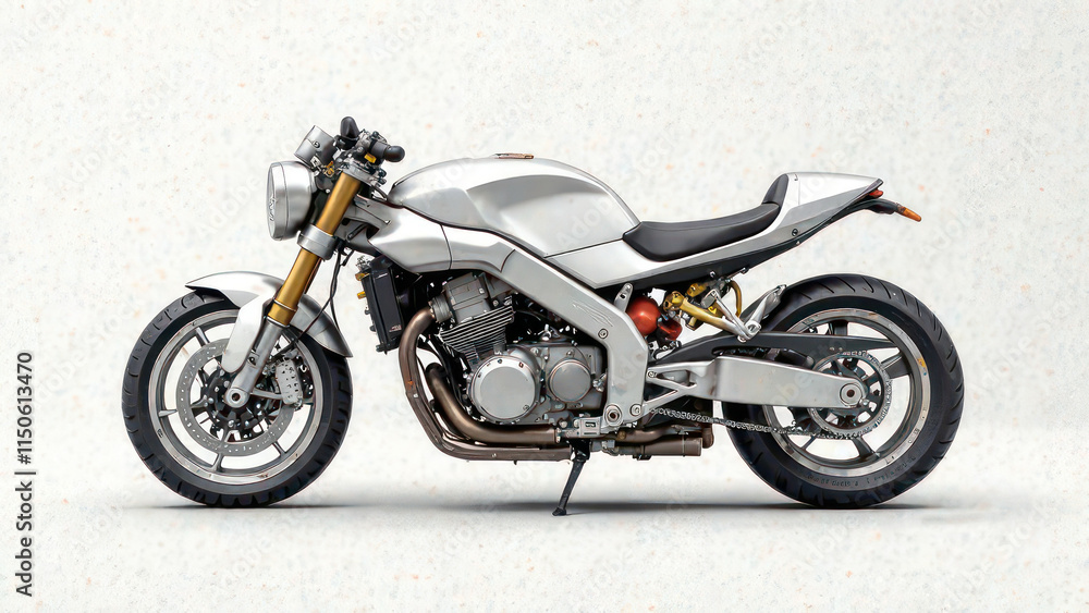 Fototapeta premium motorcycle drawing on light background