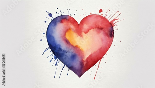 watercolor heart