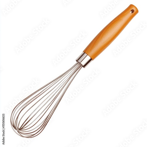 A wooden kitchen utensil with a wooden handle and a wooden spatula on it
 photo