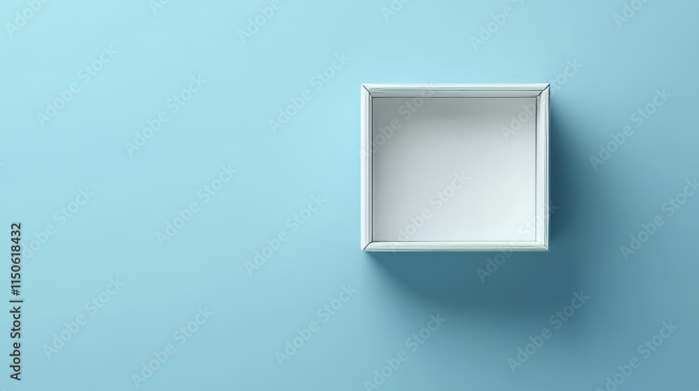 3d open empty white gift box blank mockup top view vector. Paper square package with lid realistic present design. Makeup sample product container for delivery. Business cube cardboard small pack 3d open empty white gift box blank mockup top view vector. Paper square package with lid realistic present design. Makeup sample product container for delivery. Business cube cardboard small pack