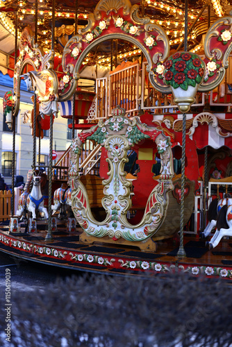 Wallpaper Mural Discover the Vintage Carousel adorned with colorful designs that evoke nostalgia and joy Torontodigital.ca