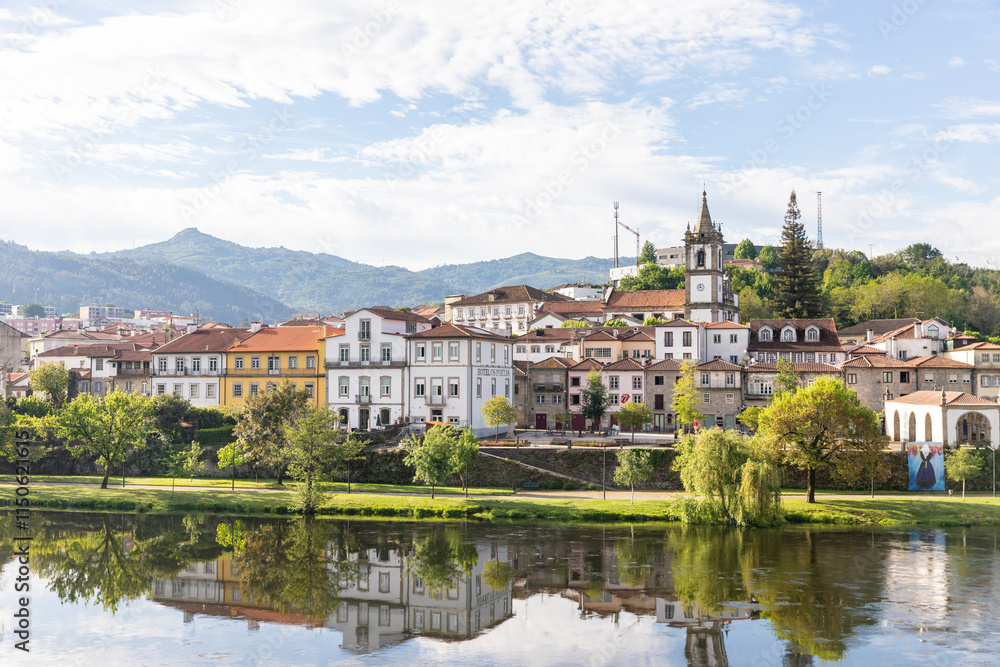 a view of Ponte da Barca and the Lima river, Alto Minho, district of Viana do Castelo, Portugal a view of Ponte da Barca and the Lima river, Alto Minho, district of Viana do Castelo, Portugal
