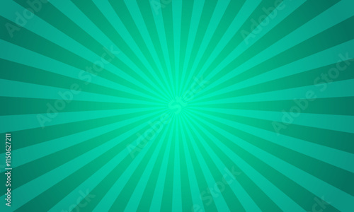 Green radial burst background design