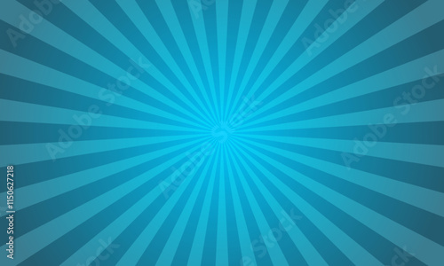 Bright teal radial burst background