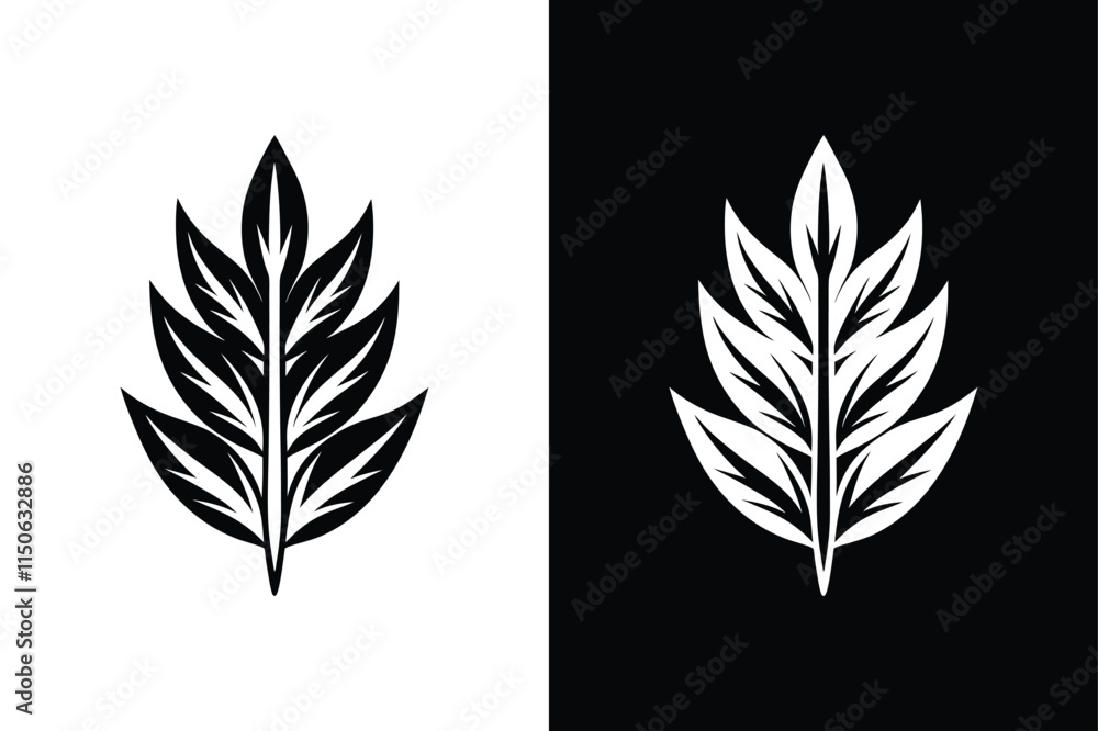 Obraz premium Tarragon Leaf Icon. Perfect Symbol for Herbs and Ingredients