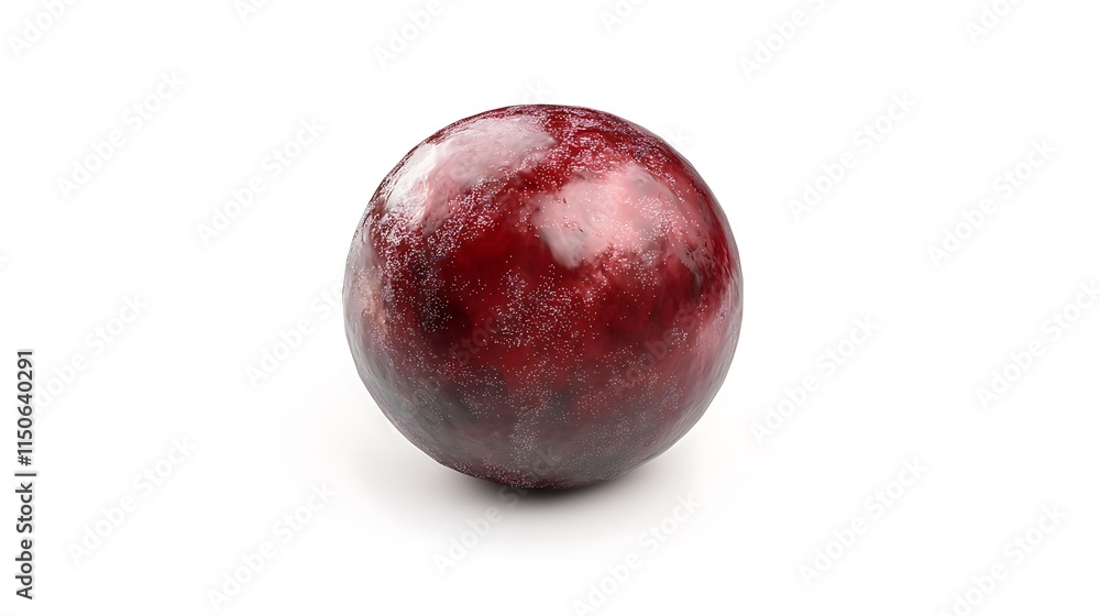 Obraz premium A red fruit with a shiny surface