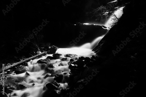 Torrent pyrénéen (noir et blanc)