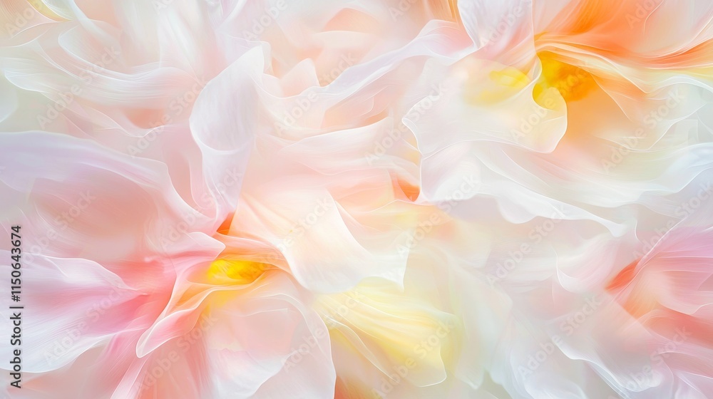 Ethereal Floral Elegance: Motion Blur Image of Dancing Daisies and Poppies in Soft Focus Ethereal Floral Elegance: Motion Blur Image of Dancing Daisies and Poppies in Soft Focus