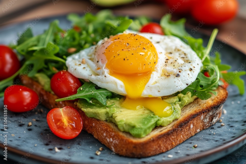 Avocado Toast with Sunny-Side-Up Egg - A Perfect Breakfast Avocado Toast with Sunny-Side-Up Egg - A Perfect Breakfast