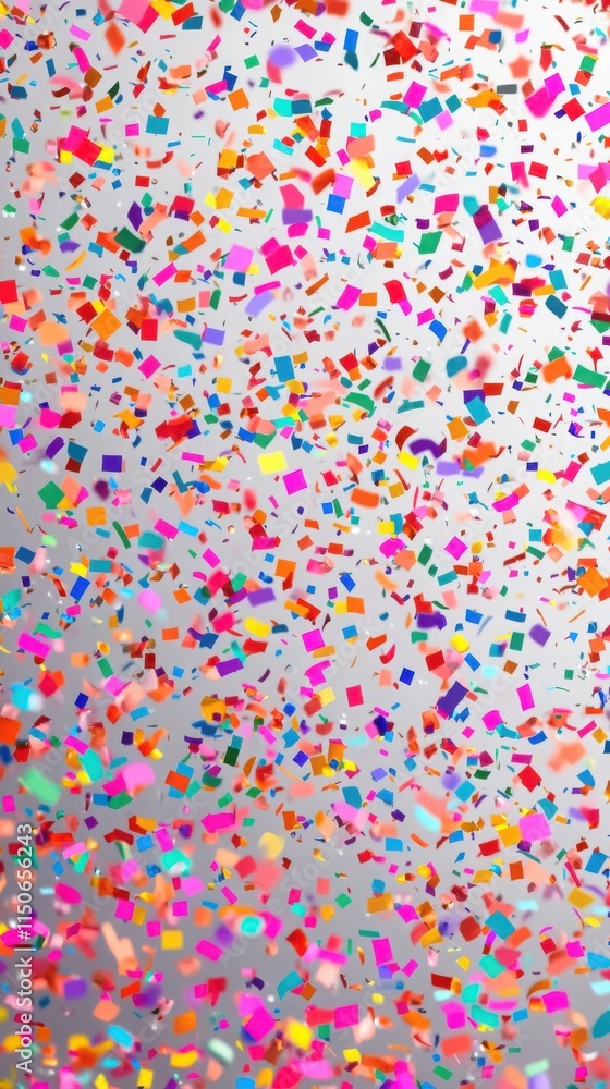 Confetti in vibrant colors cascading down a light gradient background, creating a festive and celebratory theme
Confetti in vibrant colors cascading down a light gradient background, creating a festive and celebratory theme