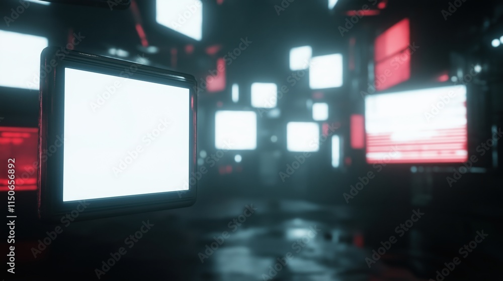 Fototapeta premium Cloud gaming technology: streaming architecture and digital innovation