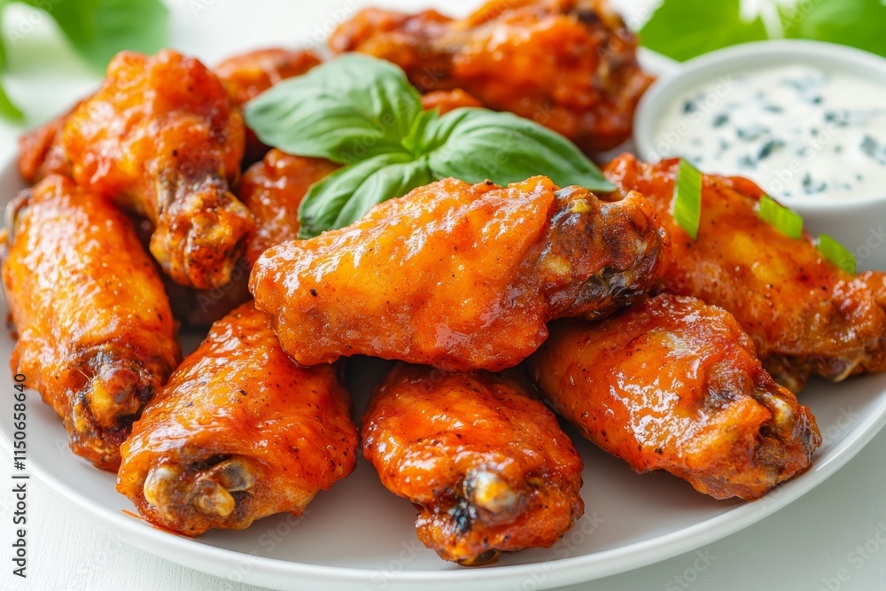 Crispy Baked Chicken Wings with Spicy Glaze Crispy Baked Chicken Wings with Spicy Glaze