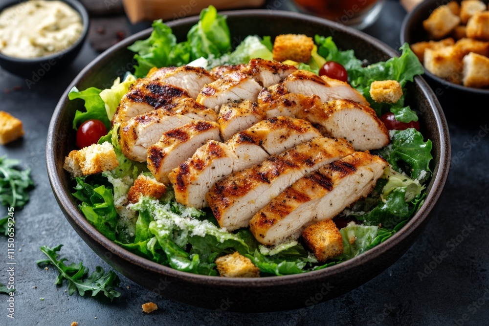 Grilled Chicken Caesar Salad - A Flavorful and Healthy Meal Grilled Chicken Caesar Salad - A Flavorful and Healthy Meal