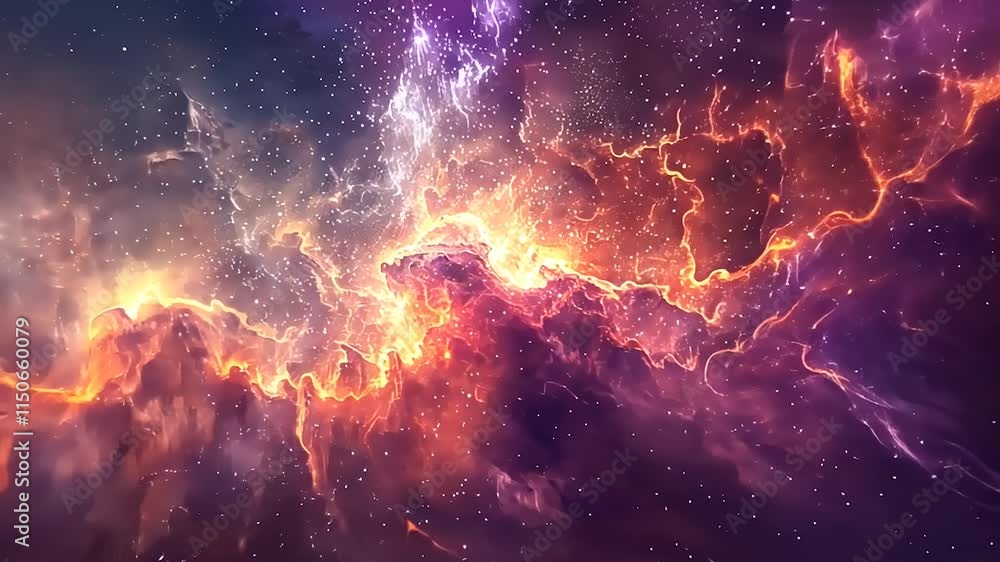 Vibrant Colorful Nebula Motion Background | Cosmic Beauty in Motion Vibrant Colorful Nebula Motion Background | Cosmic Beauty in Motion