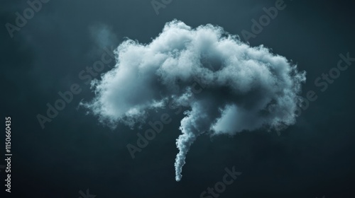 
A dark CO2 cloud looms in the sky, symbolizing the growing threat of carbon dioxide emissions and the urgency of addressing climate change.
 photo