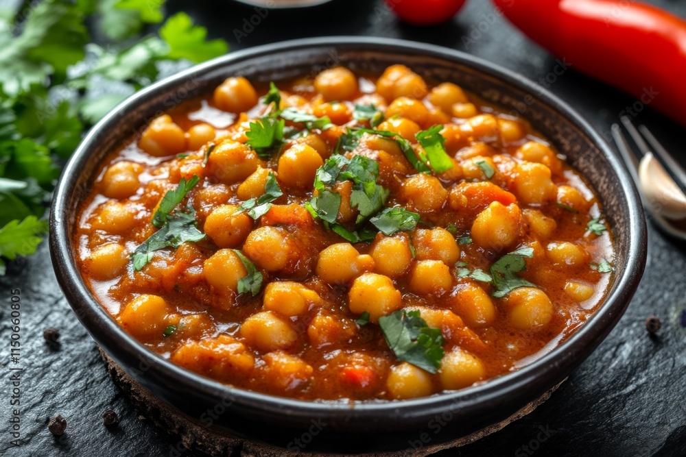 Spicy Chickpea Curry in a Bowl Spicy Chickpea Curry in a Bowl