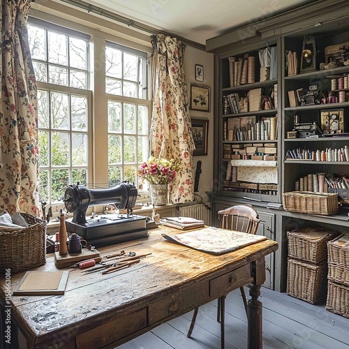traditional dutch sewing room