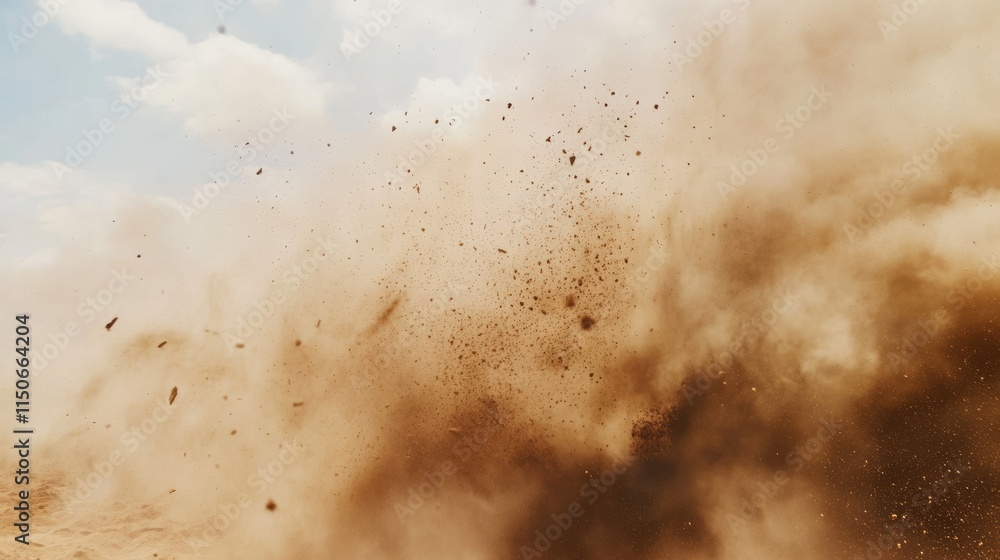 Sand dust cloud. Dirt desert smoke wind effect. Sandstorm powder splash. Isolated brown flying particle texture. 3d realistic smog explosion. Abstract grain spray splatter with glitter overlay. Sand dust cloud. Dirt desert smoke wind effect. Sandstorm powder splash. Isolated brown flying particle texture. 3d realistic smog explosion. Abstract grain spray splatter with glitter overlay.