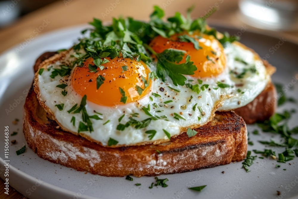 Scrumptious Fried Eggs on Toast - A Perfect Breakfast Scrumptious Fried Eggs on Toast - A Perfect Breakfast