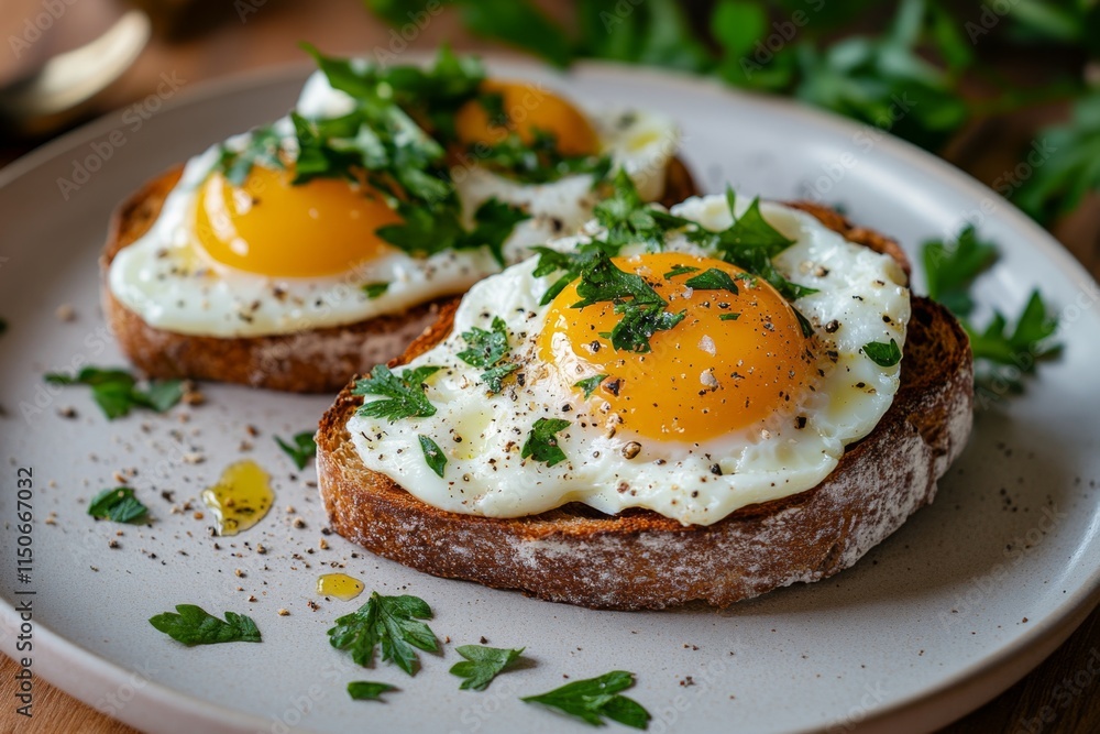 Scrumptious Fried Eggs on Toast Scrumptious Fried Eggs on Toast