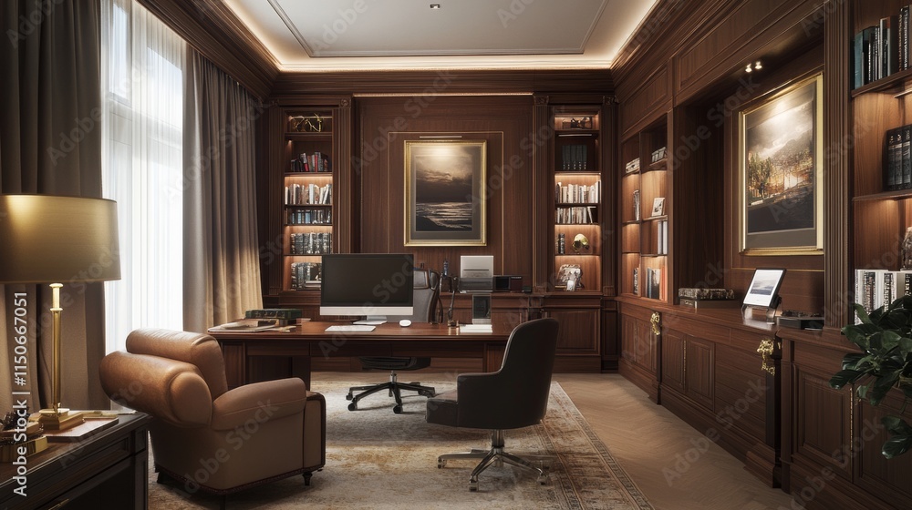 custom made wallpaper toronto digitalHome office interior, room for working with pc