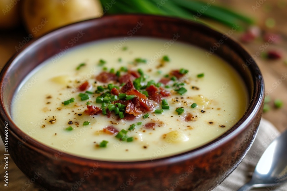 Creamy Potato Soup with Bacon and Chives Creamy Potato Soup with Bacon and Chives