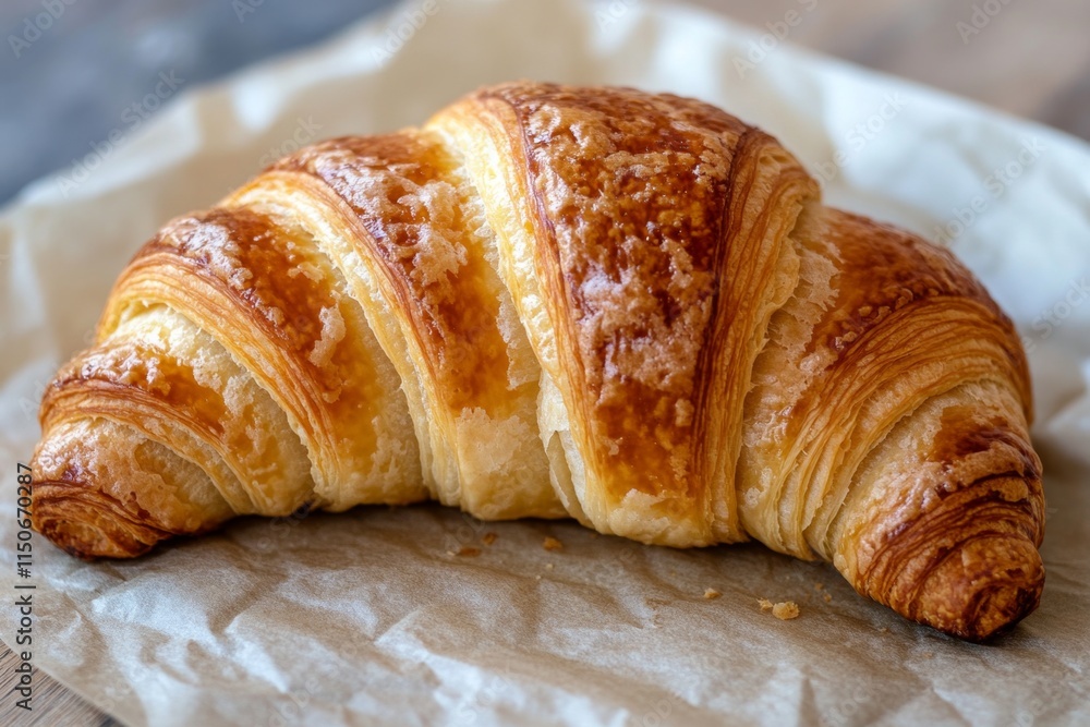 Golden Croissant, A Perfect Morning Treat Golden Croissant, A Perfect Morning Treat