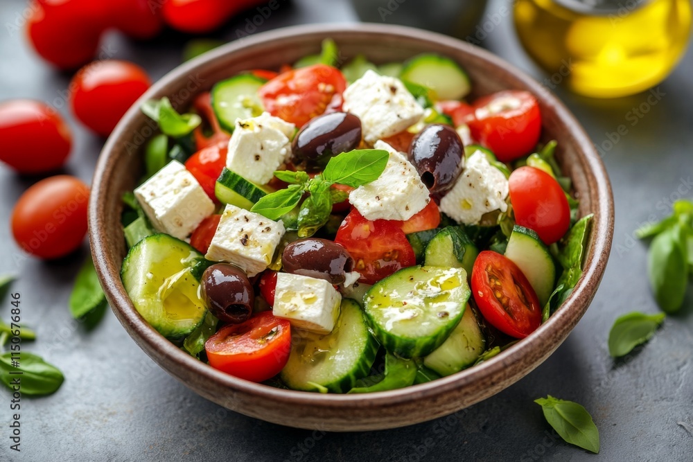 Mediterranean Delight: A Vibrant Greek Salad Mediterranean Delight: A Vibrant Greek Salad
