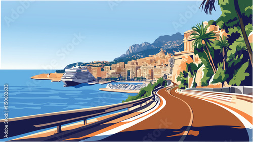 Circuit de Monaco- Racing Through the Streets of Monte Carlo.eps